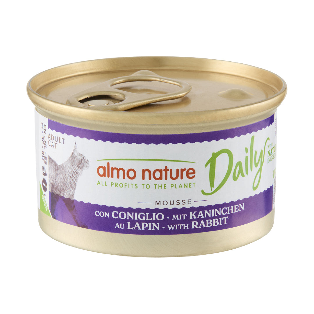ALMO NATURE DAILY GATTO MOUSSE 85G CONIGLIO