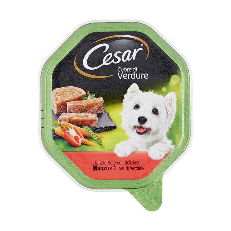CESAR 150GR CUORE DI VERDURE PATE' MANZO E CUORE DI VERDURE
