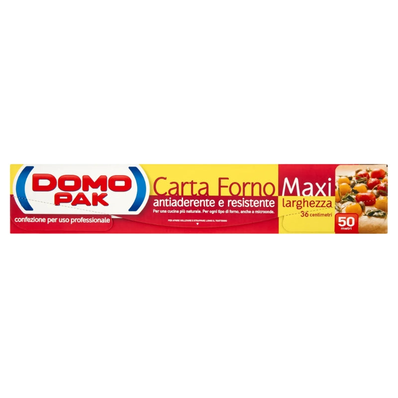 DOMOPAK CARTA FORNO ANTIADERENTE E RESISTENTE MAXI LARGHEZZA CM.36H 50M