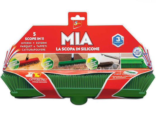 SUPERFIVE MIA LA SCOPA IN SILICONE 5 SCOPE IN 1 COLORI ASSORTITI
