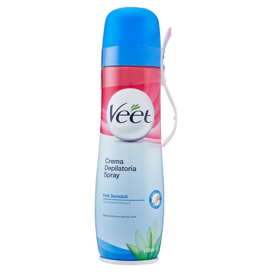 VEET SILKY FRESH CREMA DEPILATORIA SPRAY 150ML PELLI SENSIBILI
