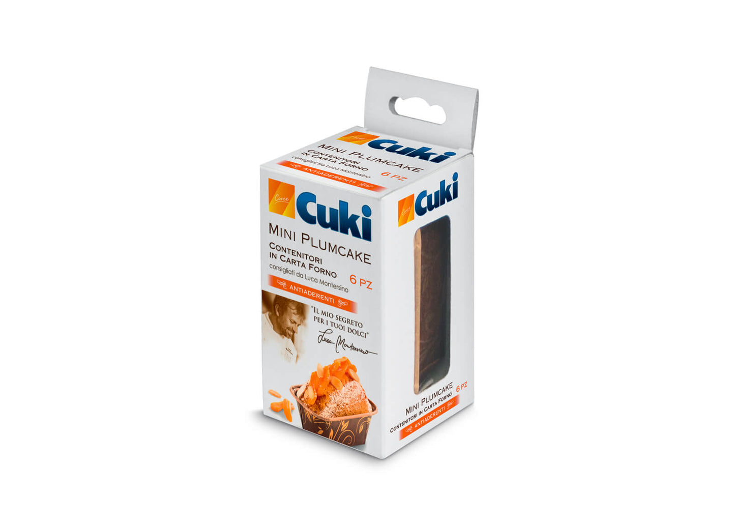 CUKI CUOCE MINI PLUMCAKE CONTENITORI IN CARTA FORNO 6PZ CM.11,2X6,7
