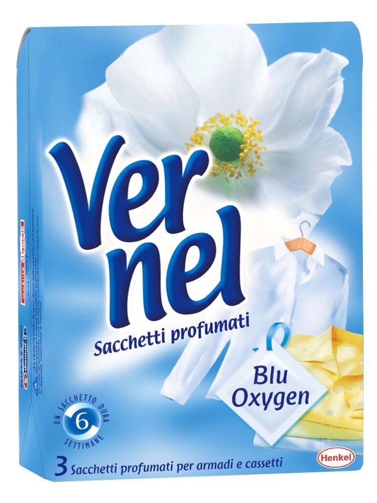 VERNEL SACCHETTI PROFUMATI 3PZ BLU OXYGEL