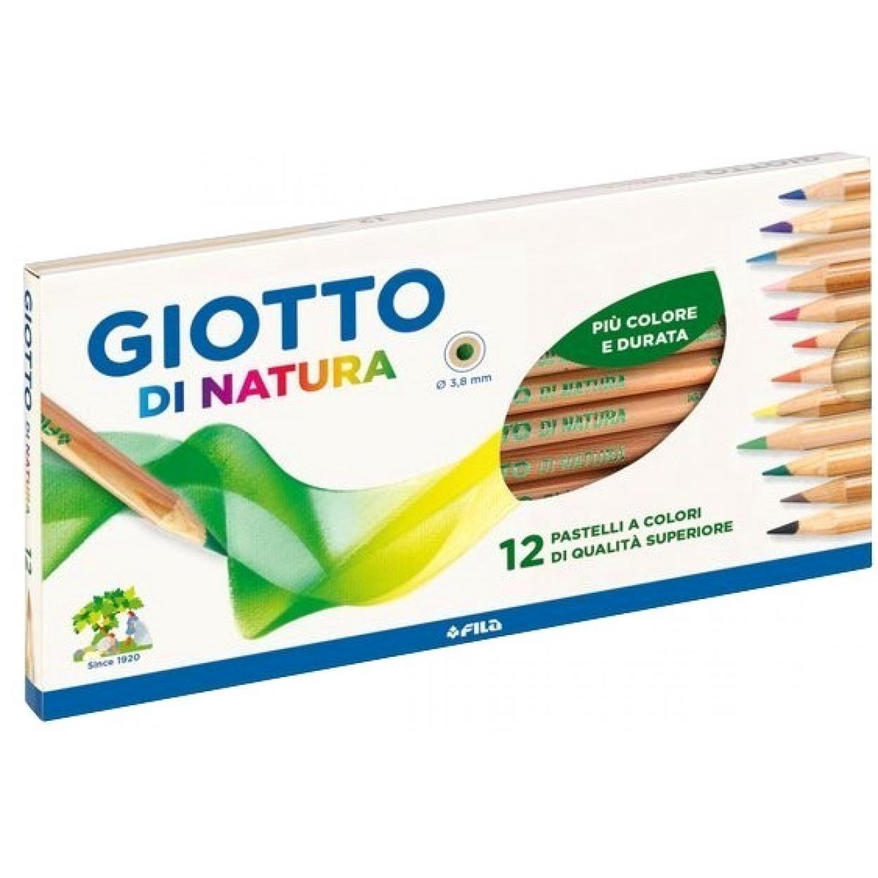 GIOTTO DI NATURA 12 PASTELLI COLORATI