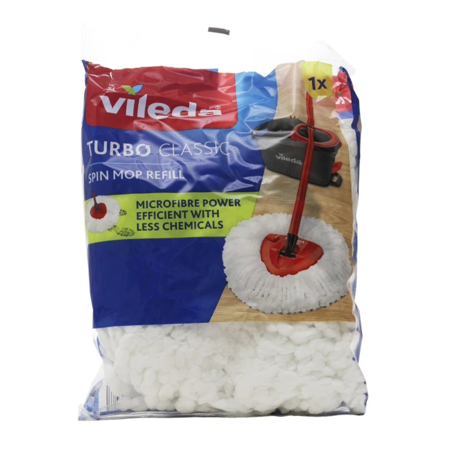 VILEDA TURBO CLASSIC SPIN MOP REFILL MICROFIBRE POWER 1PZ