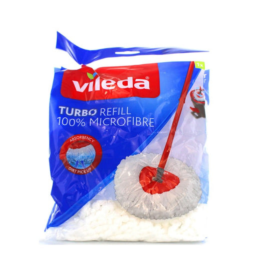 VILEDA TURBO REFILL 100% MICROFIBRE MOP 1PZ