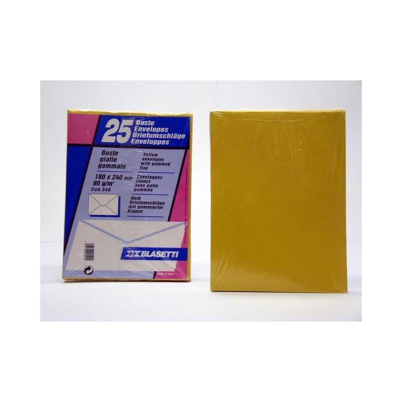 BLASETTI 25 BUSTE GIALLE 18X24 GOMMATE