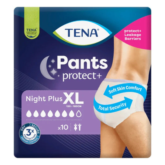 TENA PANTS PROTECT+ NIGHT PLUS XL X10