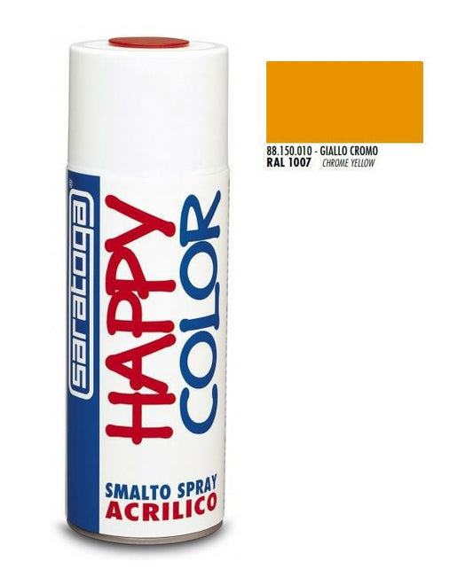 SARATOGA HAPPY COLOR SMALTO SPRAY GIALLO CROMO 400ML