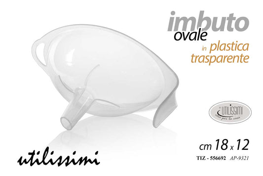 GICOS IMBUTO OVALE IN PLASTICA TRASPARENTE CM.18X12