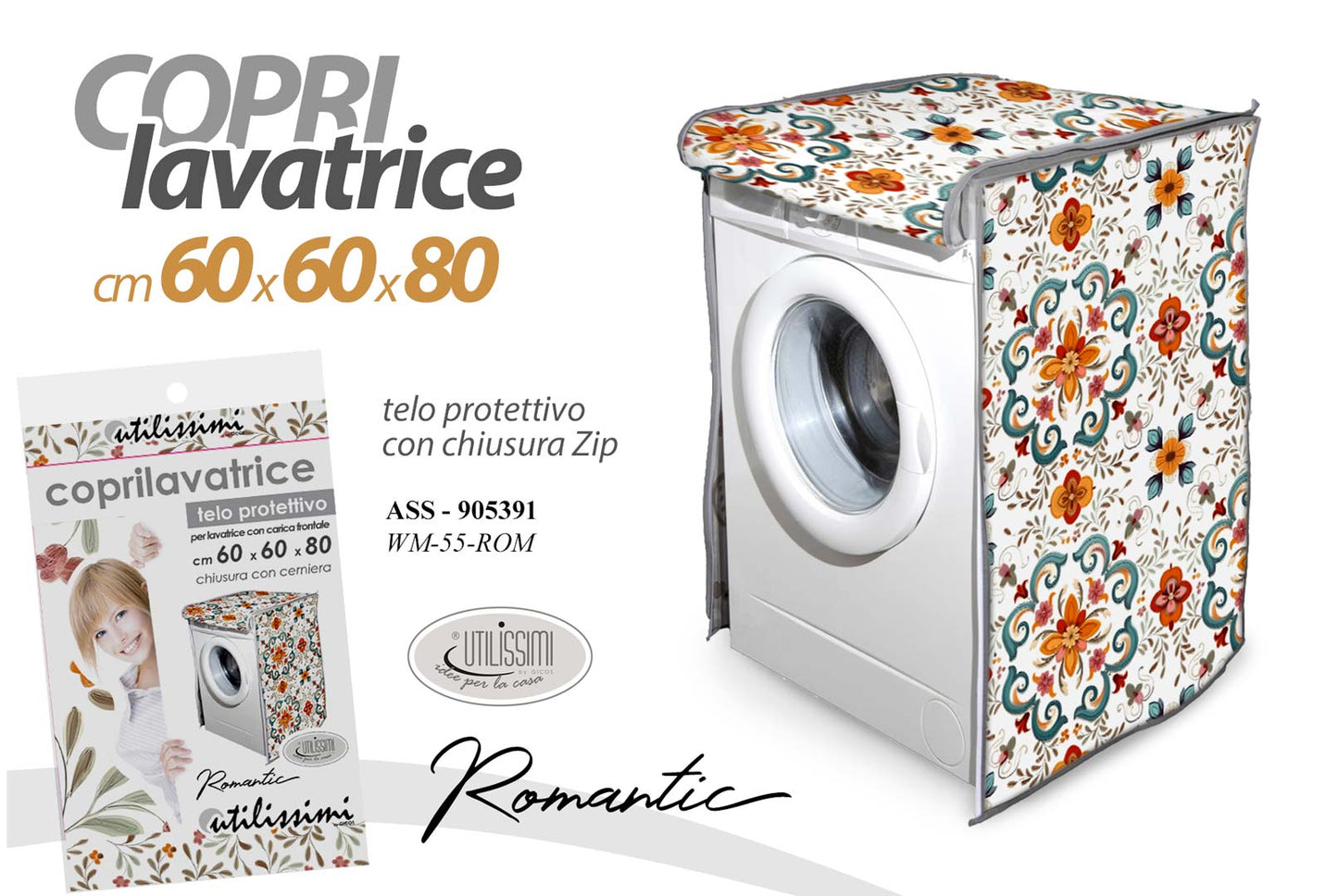 GICOS COPRILAVATRICE CM.60X60X80 ROMANTIC