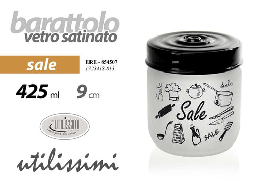 GICOS BARATTOLO VETRO SATINATO 425ML CM.9 SALE
