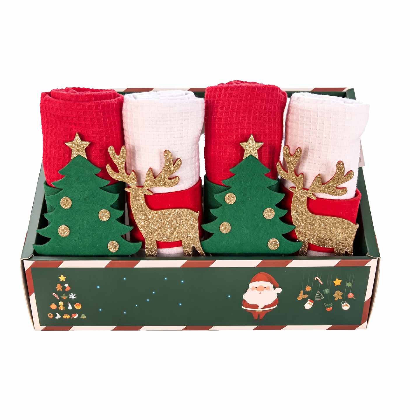 KASAVIVA NATALE APPLY ASCIUGAMANO NATALIZIO CM.38X64