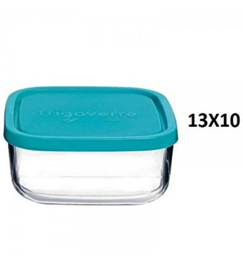 BORMIOLI FRIGOVERRE RETTANGOLARE CM.13X10 CON COPERCHIO AZZURRO