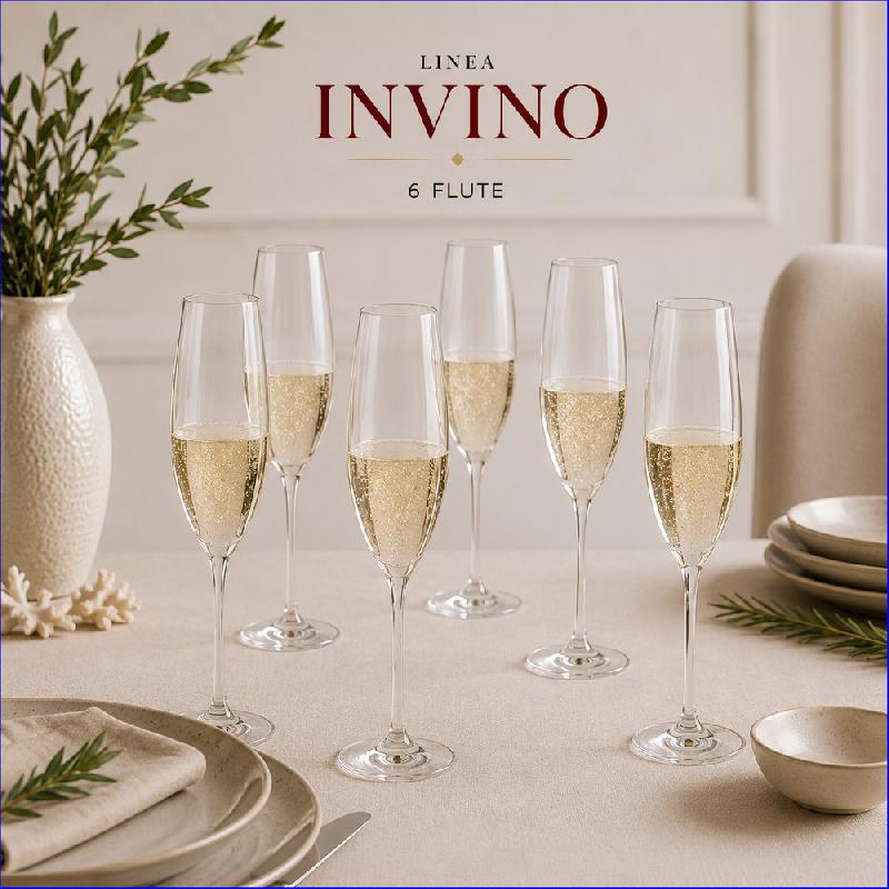 RCR INVINO CALICE FLUTE 24CL 6PZ