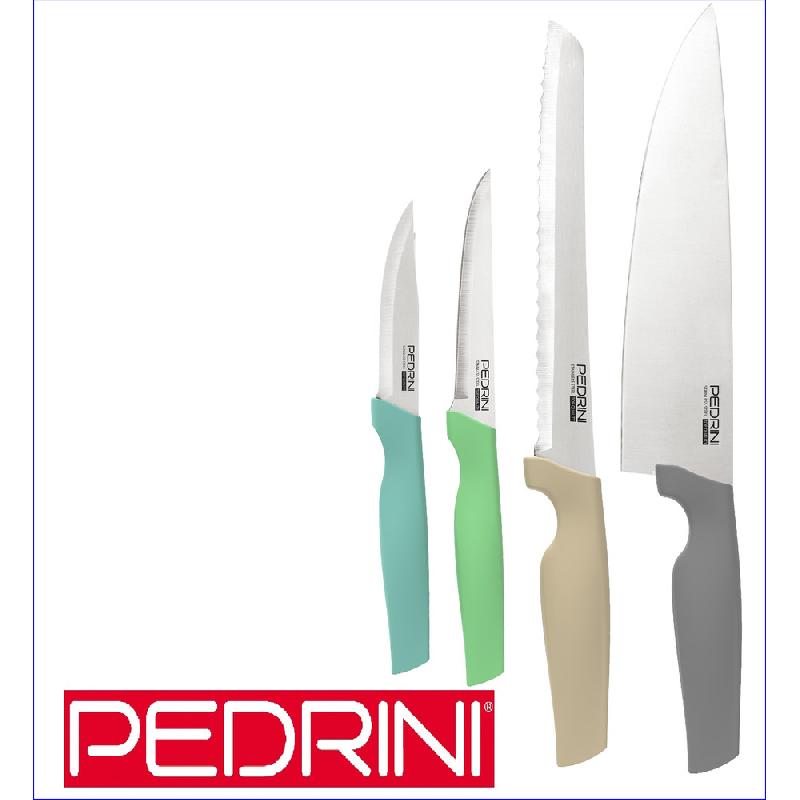 PEDRINI ACTIVE SET 4PZ COLTELLI MANICO ACTIVE DOUBLE BLISTER ART.03GD324