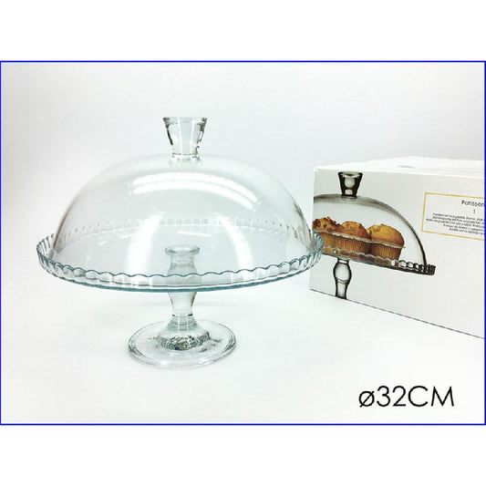 GENERAL TRADE PATISSERIE ALZATA CON CUPOLA IN VETRO CM.32