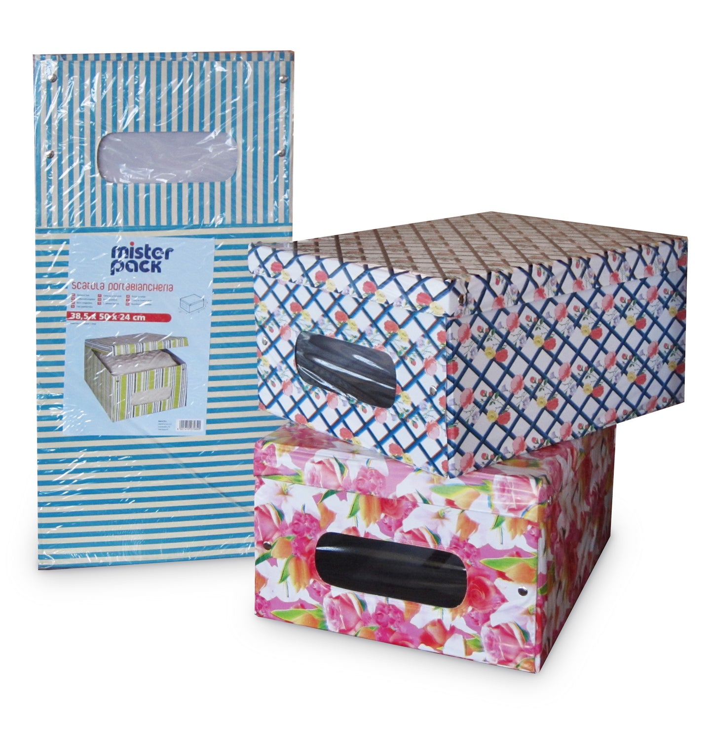 DOMOPAK LIVING SCATOLA PORTABIANCHERIA IN PVC L CM.40X50X25