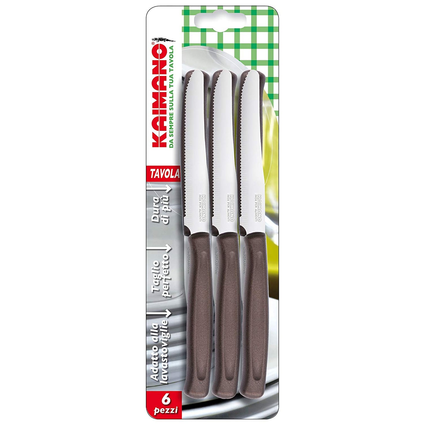 KAIMANO 6 COLTELLI DINAMIK MARRONE
