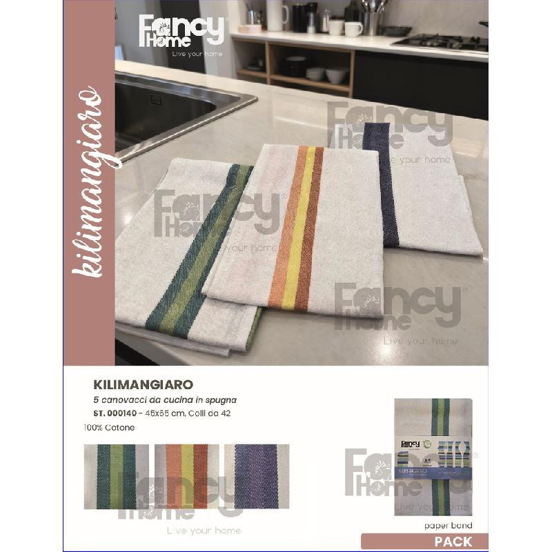 FANCY HOME SET 5 CANOVACCI CM.45X65 KILIMANGIARO