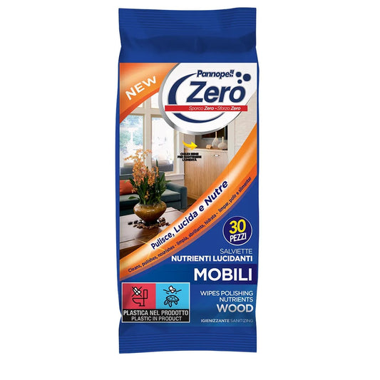 EUDOREX PANNOPELL ZERO SALVIETTE NUTRIENTI LUCIDANTI MOBILI 30PZ