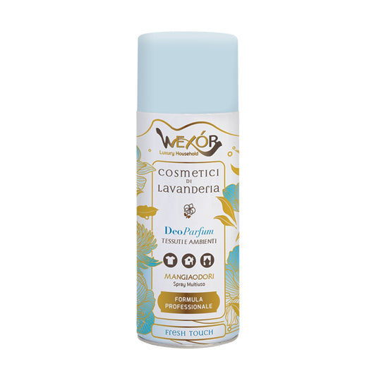WEXOR COSMETICI DI LAVANDERIA DEO PARFUM TESSUTI E AMBIENTI MANGIAODORI SPRAY MULTIUSO 400ML FRESH TOUCH