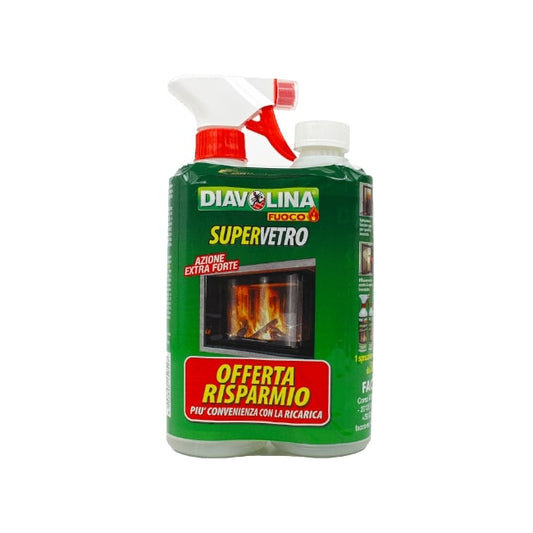 DIAVOLINA SUPERVETRO 500ML + RICARICA 500ML