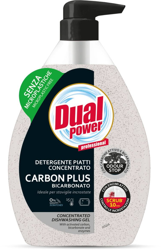 DUAL POWER PIATTI GEL CONCENTRATO 600ML CARBON PLUS BICARBINATO