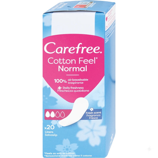CAREFREE COTTON FEEL NORMAL SALVASLIP X20 FRAGRANZA FRESCA