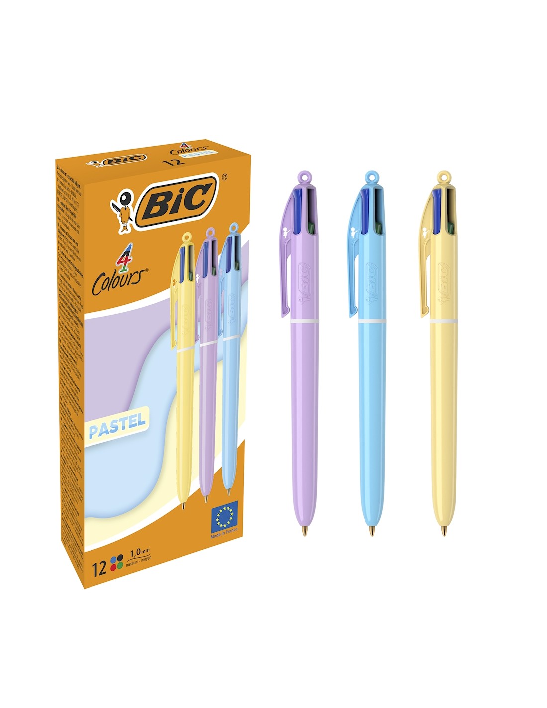 BIC PENNA 4 COLORI FUSTO PASTELLO