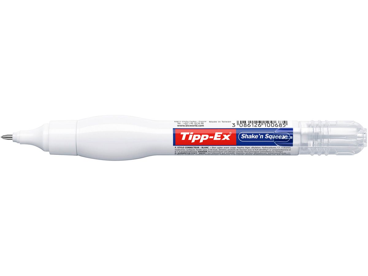 TIPP-EX CORRETTORE A PENNA SHAKE'N SQUEEZE PUNTA METALLO 8ML