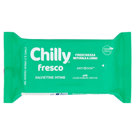 CHILLY POCKET 12 SALVIETTINE INTIME FRESCO FRESCHEZZA NATURALE A LUNGO ANTIODOR