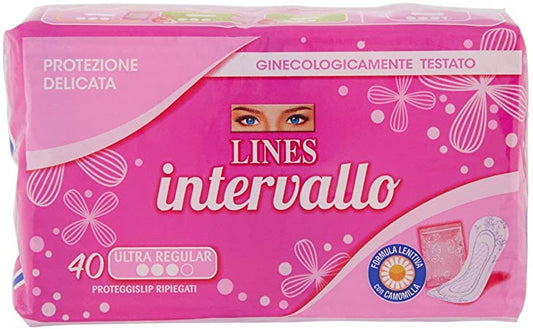 LINES INTERVALLO & GO PROTEGGISLIP RIPIEGATI REGULAR X40