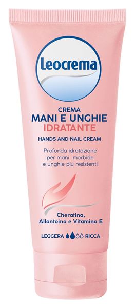 LEOCREMA CREMA MANI E UNGHIE IDRATANTE TUBO 100ML CHERATINA,ALLANTOINA E VITAMINA E