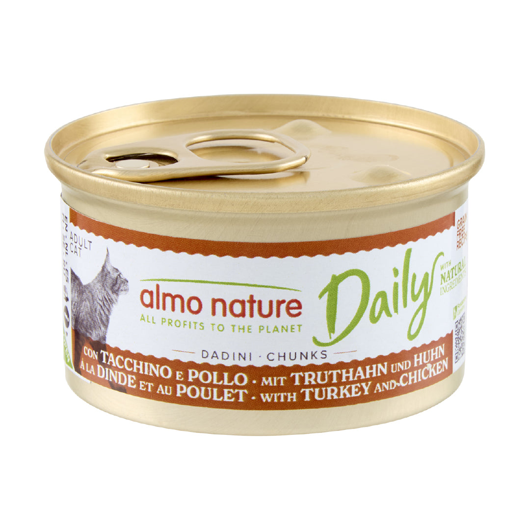 ALMO NATURE DAILY GATTO DADINI 85G TACCHINO E POLLO