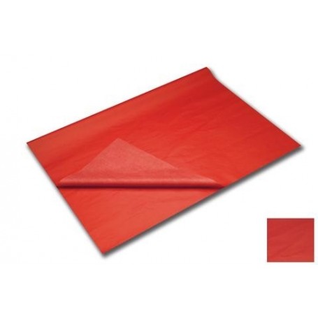 CARTA VELINA 24 FOGLI 50X76 ROSSO