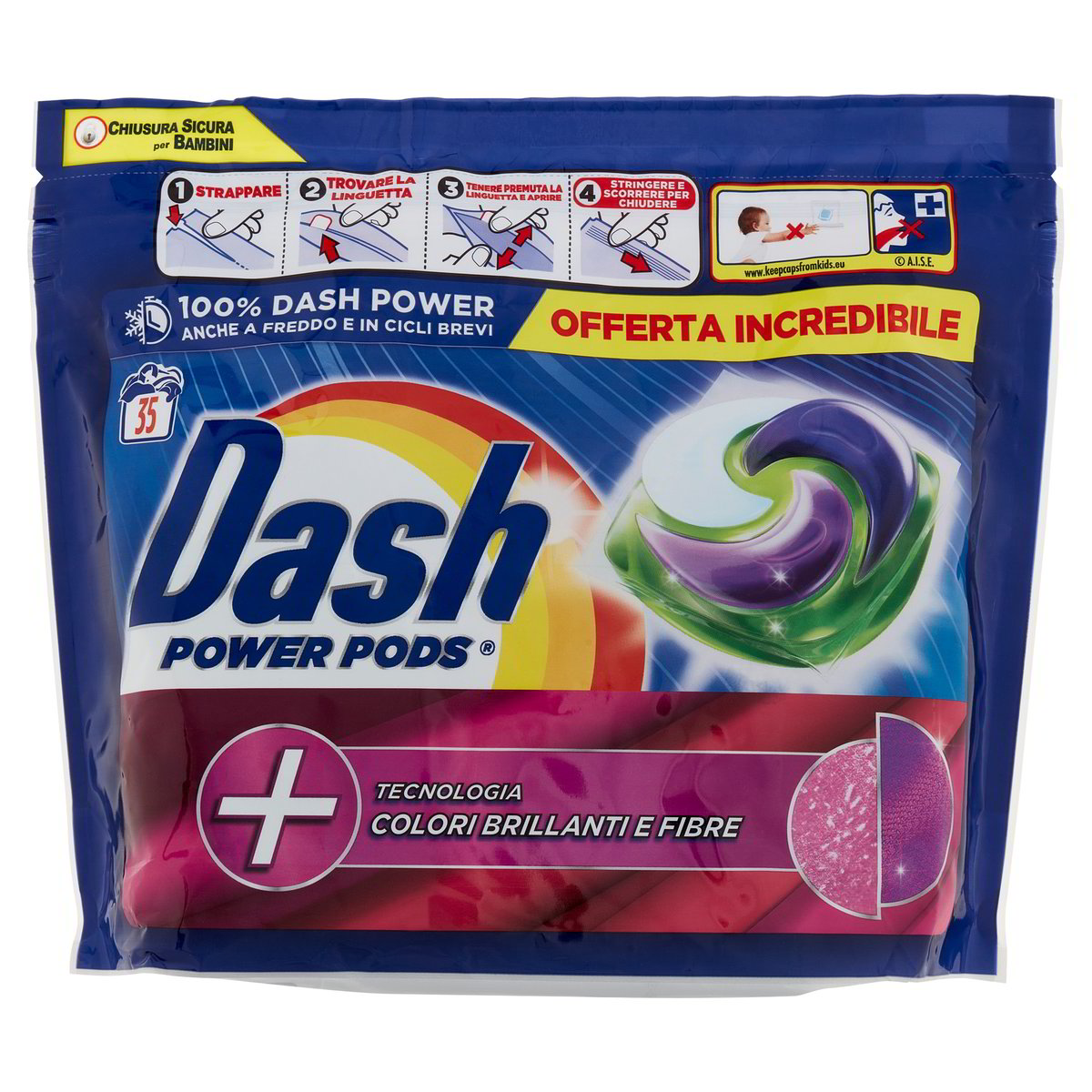 DASH POWER PODS 35PZ COLORI BRILLANTI E FIBRE