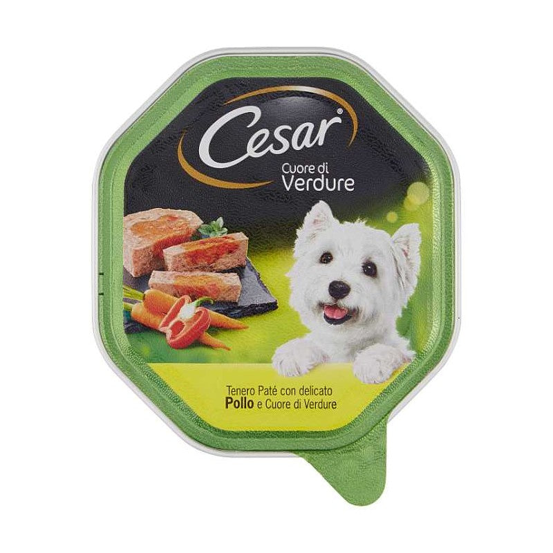 CESAR 150GR CUORE DI VERDURE PATE' POLLO E CUORE DI VERDURE