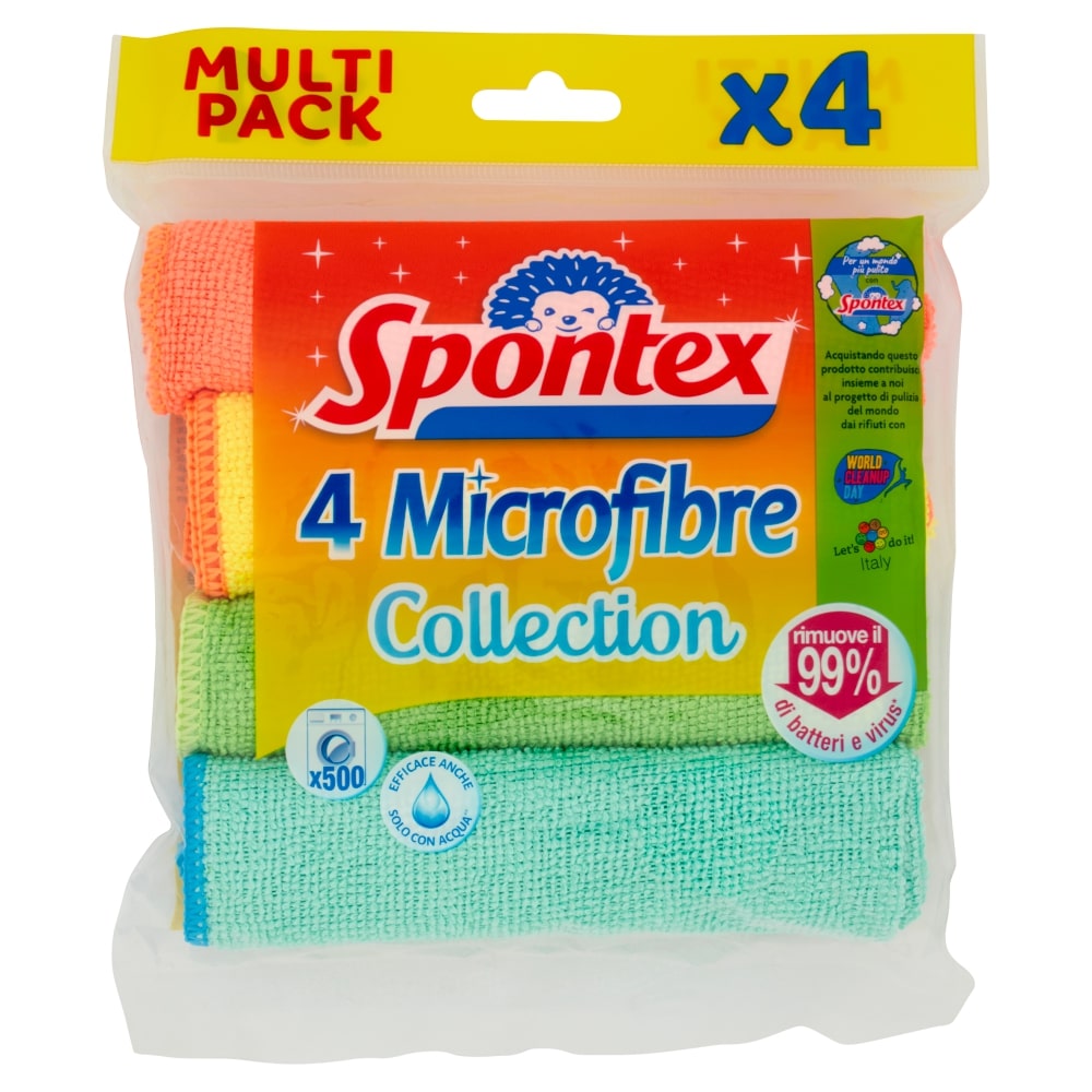 SPONTEX MICROFIBRE COLLECTION PANNO MICROFIBRA CM.30X30 4PZ
