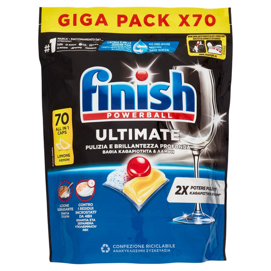 FINISH POWERBALL ULTIMATE ALL IN 1 X70 CAPS LIMONE GIGA PACK