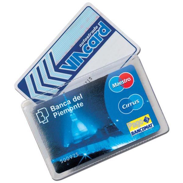 ALPLAST PORTACARTE 2 POSTI TRASPARENTE