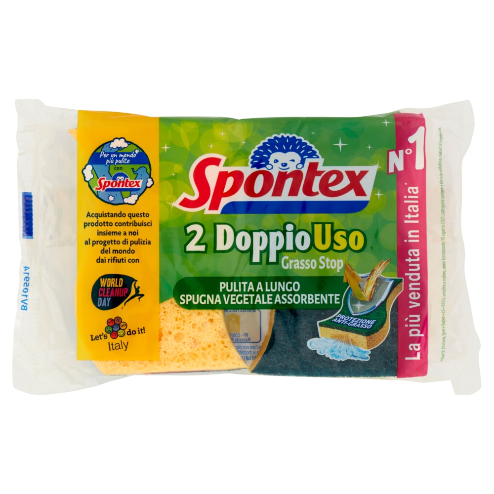 SPONTEX DOPPIO USO GRASSO STOP 2PZ