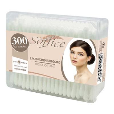 SOFFICE BIO BASTONCINO BIODEGRADABILE 100% COTONE 300PZ