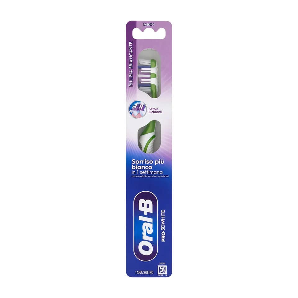 ORAL-B SPAZZOLINO PRO-3D WHITE PULIZIA SBIANCANTE MEDIO