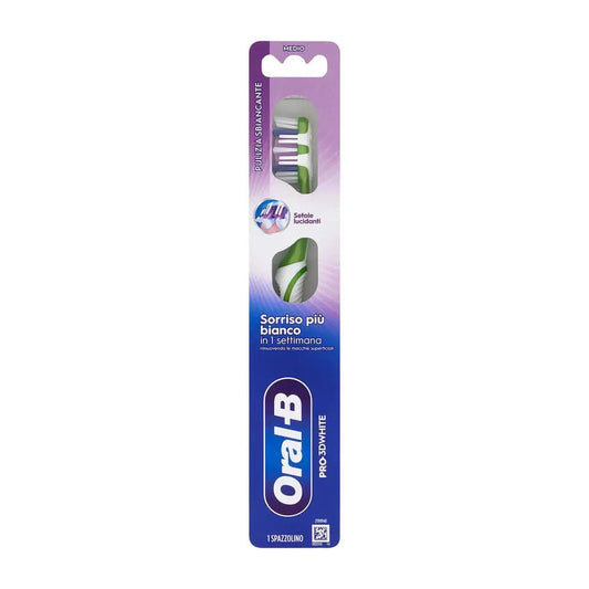 ORAL-B SPAZZOLINO PRO-3D WHITE PULIZIA SBIANCANTE MEDIO
