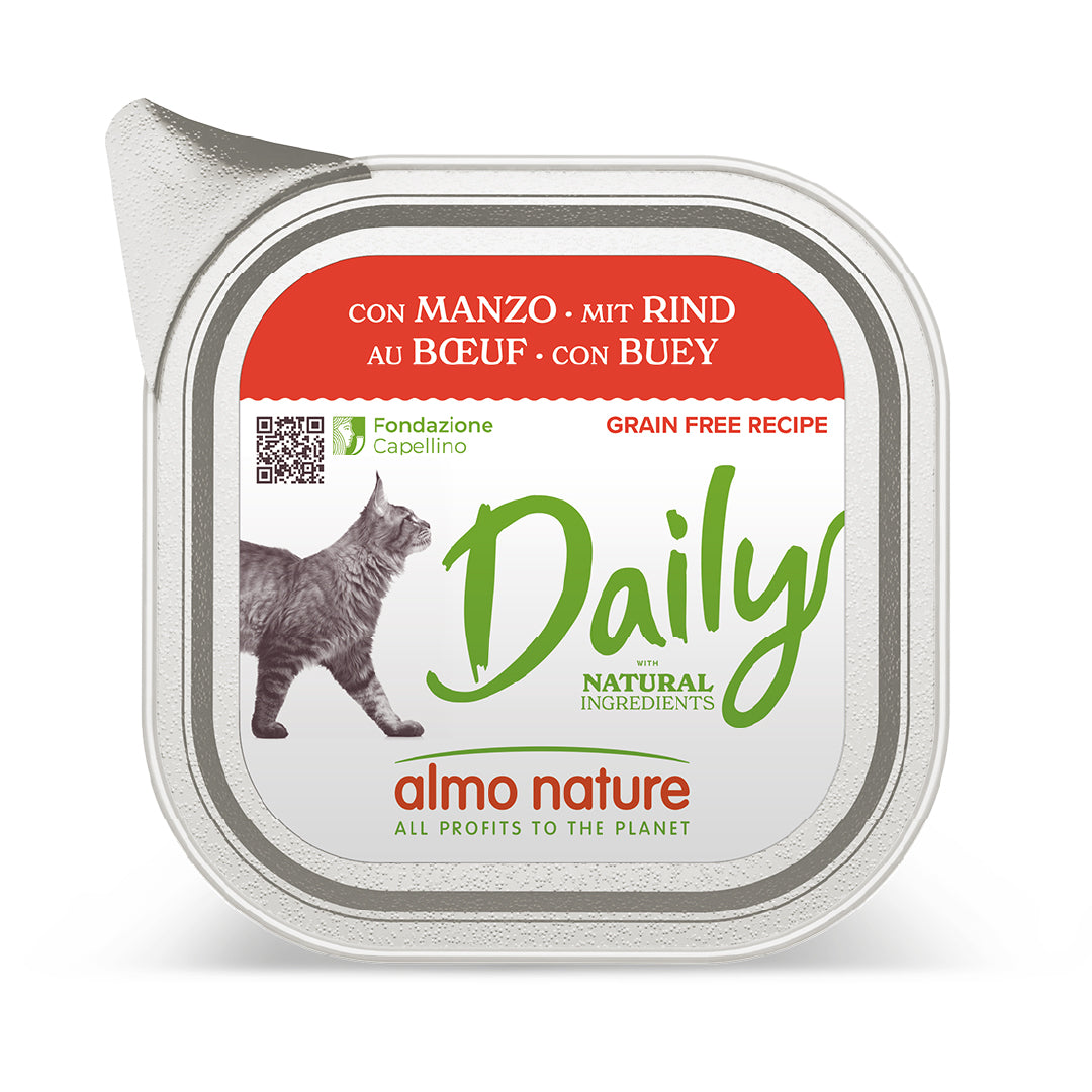 ALMO NATURE DAILY GATTO 100G MANZO