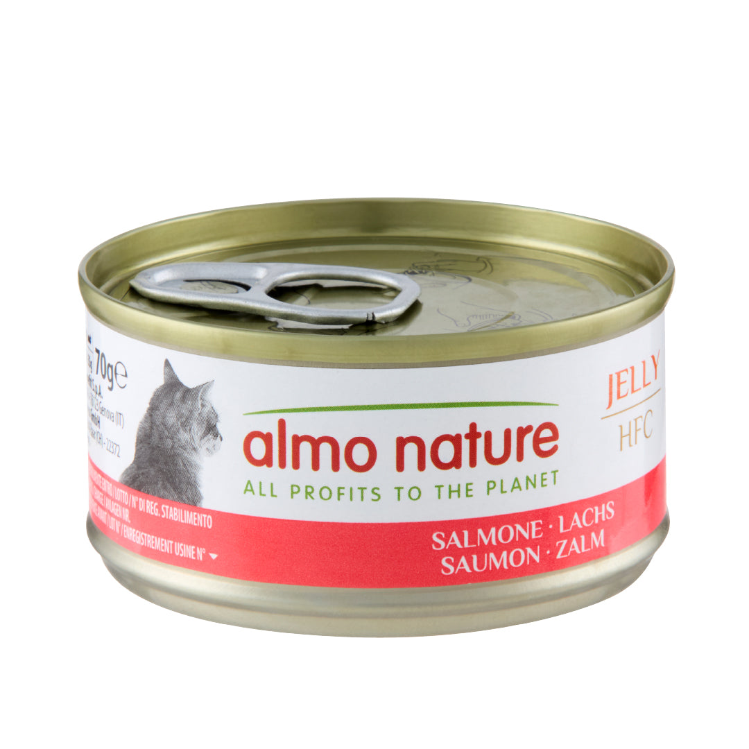ALMO NATURE JELLY HFC GATTO 70G SALMONE