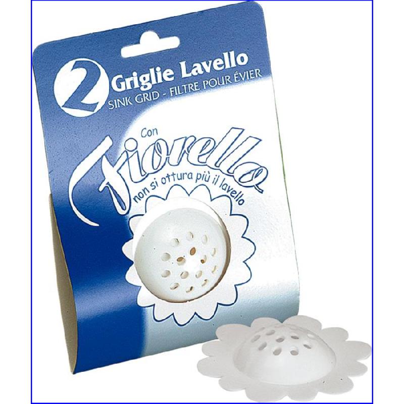 BRONZO GRIGLIE LAVELLO CON FIORELLO 2PZ