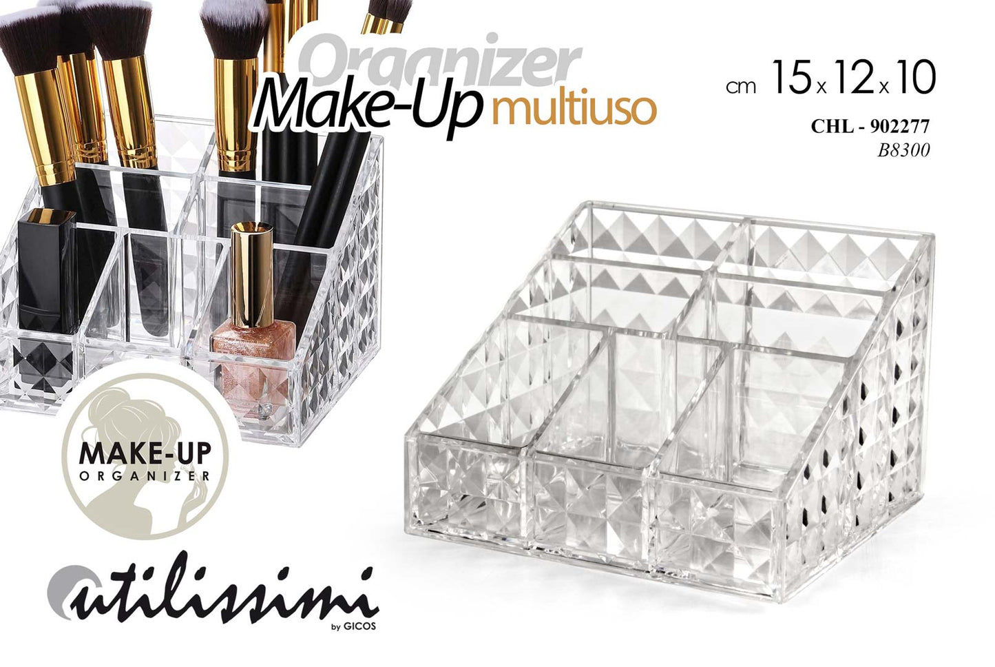 GICOS ORGANIZER MAKE-UP MULTIUSO CM.15X12X10 CHL-902277