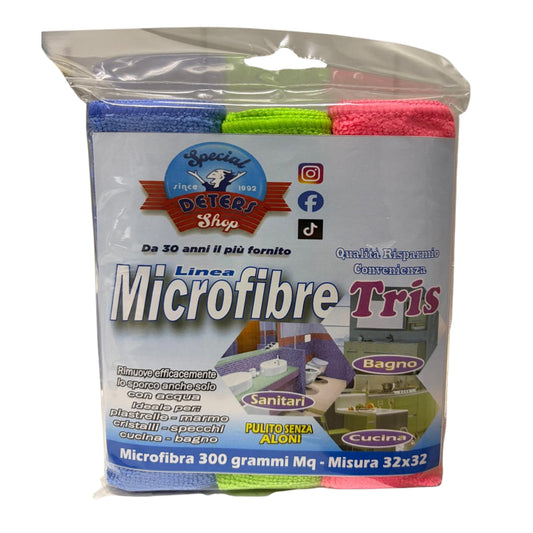 SDS MICROFIBRE TRIS MULTIUSO CM.32X32 ART.9077
